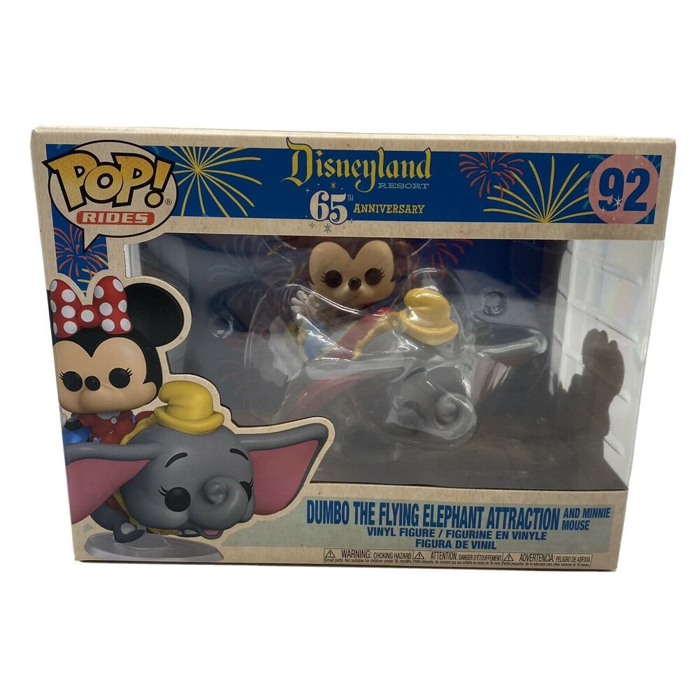 Funko Pop Disneyland 65th Anniversary Flying Dumbo Minnie Attraction 92 NEW